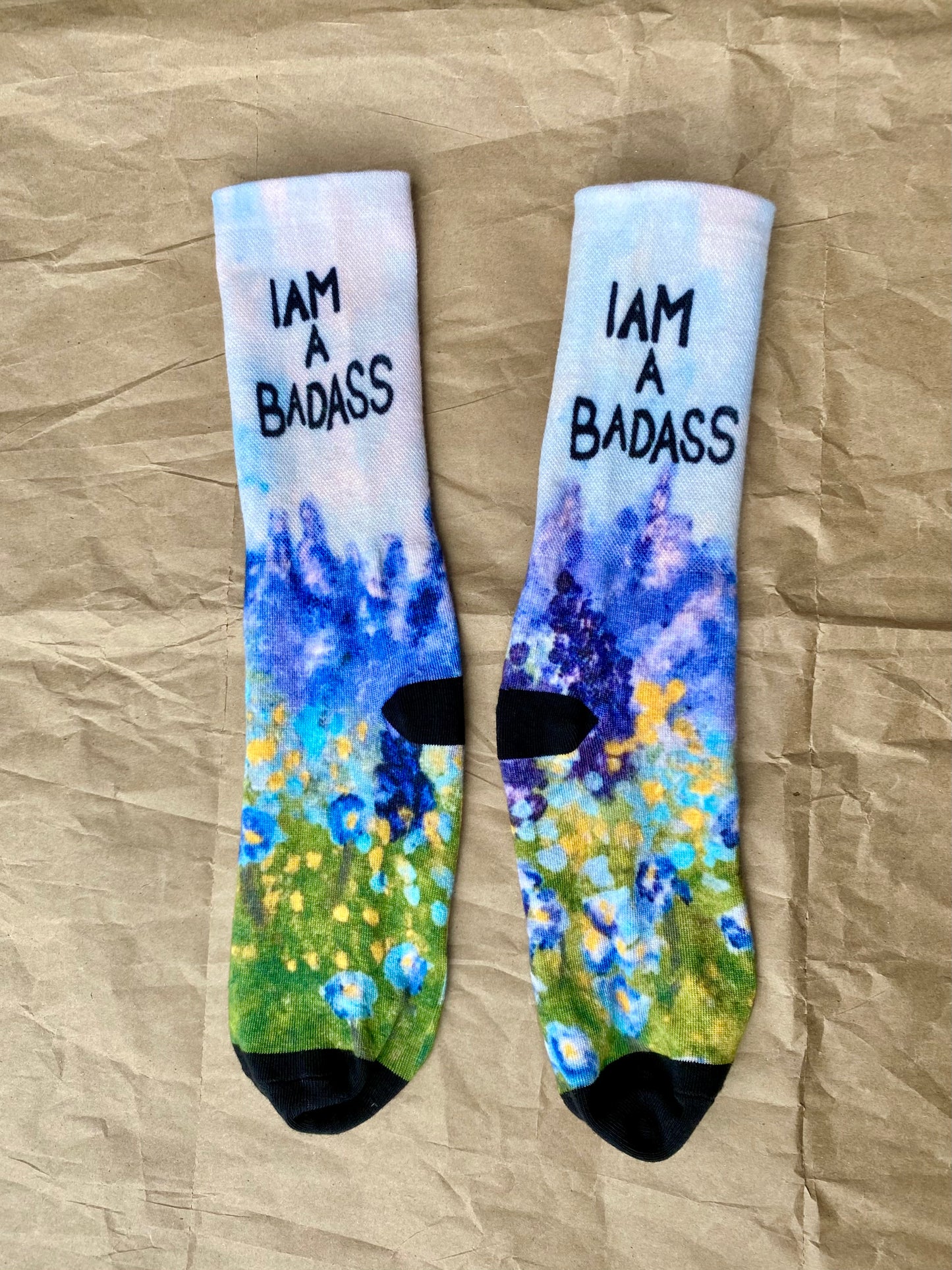 I am a Bad Ass Garden Socks