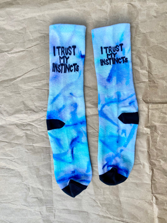 I Trust My Instincts Ocean Colors Socks