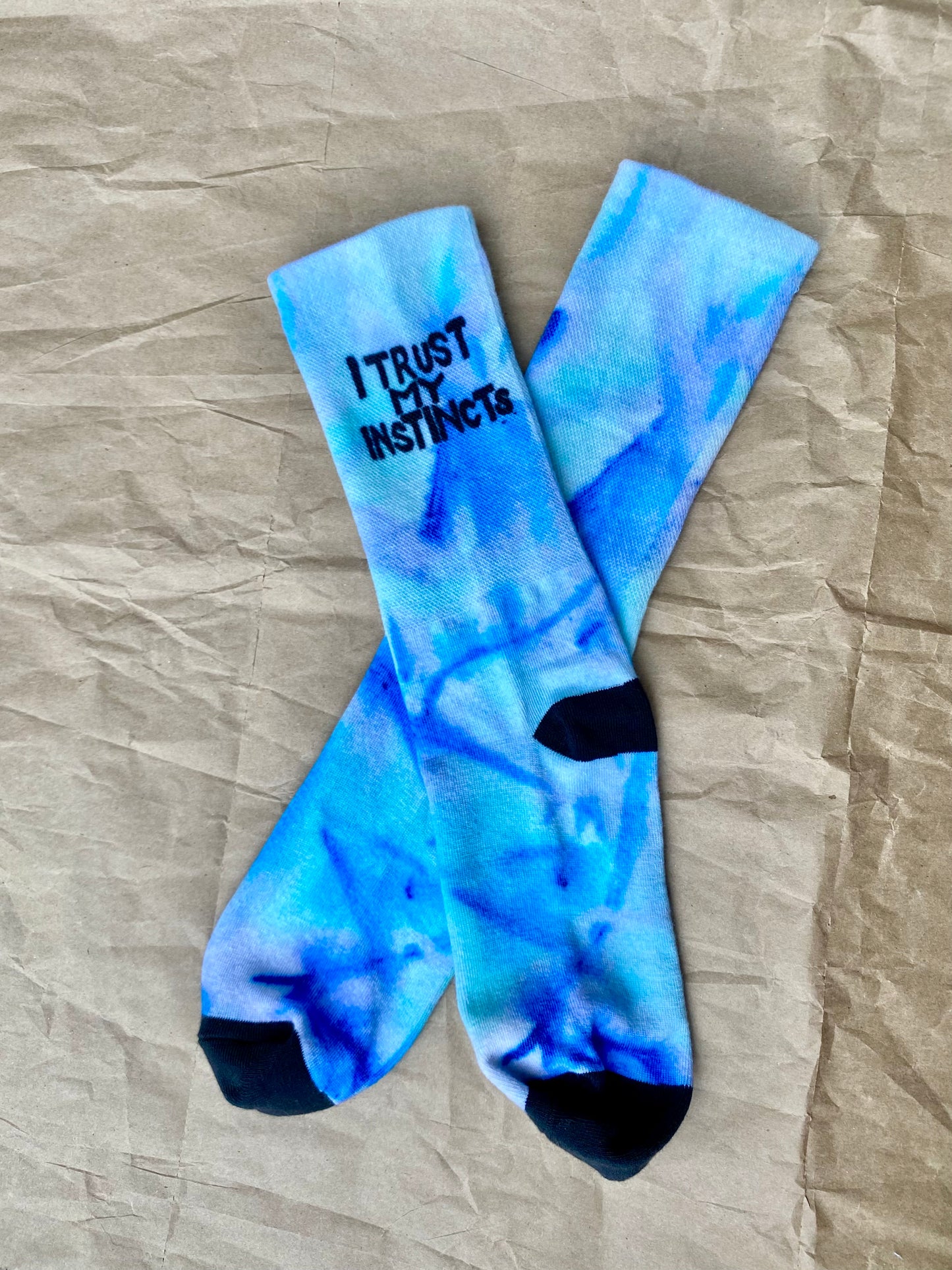 I Trust My Instincts Ocean Colors Socks